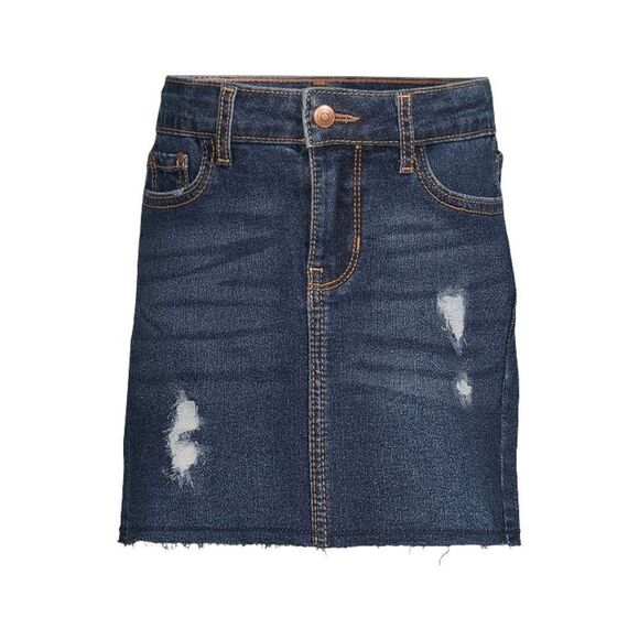 Girls Denim Distressed Skirts & Bermuda Vintage Straight High Rise Shorts Size L - Picture 8 of 15